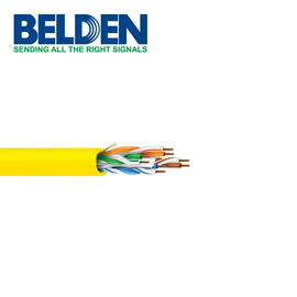 CABLE UTP CAT6 BELDEN FORRO PVC AMARILLO 2412 0041000 CMR 4 PARES 350 MHZ CALIBRE 23AWG 100%COBRE USO INTERIOR ESPECIAL PARA INSTALACIONES SEGURIDAD, CCTV, VIDEO, DATOS, REDES ETHERNET CERTIFICABLE BOBINA 1000 PIES 305 METROS CABLE UTP CAT6 BELDEN FORRO PVC AMARILLO 2412 0041000 CMR 4 PARES 350 MHZ CALIBRE 23AWG 100%COBRE USO INTERIOR ESPECIAL PARA INSTALACIONES SEGURIDAD, CCTV, VIDEO, DATOS, REDES ETHERNET CERTIFICABLE BOBINA 1000 PIES 305 METROS