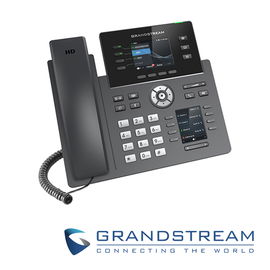 TELEFONO IP GRANDSTREAM  GRP2614 2 PUERTOS ETHERNET GIGA, PLACA FRONTAL INTERCAMBIABLE, TECLAS BLF JUNTO A PANTALLA LCD, PoE, WiFi DOBLE BANDA, BLUETOOTH, INCLUYE ADAPTADOR 12V