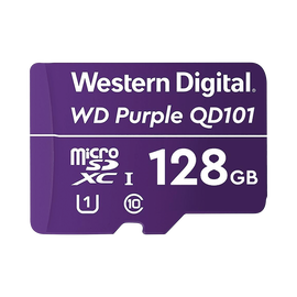 Memoria microSD de 128 GB PURPLE, Especializada Para Videovigilancia, 3 VECES MAYOR DURACIÓN QUE UNA CONVENCIONAL