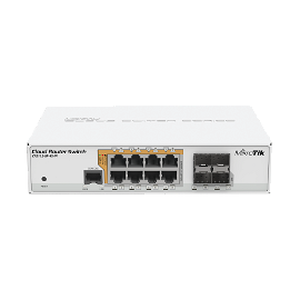 MikroTik Cloud Router Switch CRS112-8P-4S-IN - Conmutador - L3 - Gestionado - 18 x 10/100/1000 (PoE) + 4 x SFP - sobremesa, montaje en rack - PoE+ - alimentación de CC
