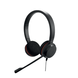 Jabra Evolve 20 Duo con conexión USB, micrófono con cancelación de ruido de última generación, configuración Plug and Play, Certificación Microsoft Teams (4993-823-109)