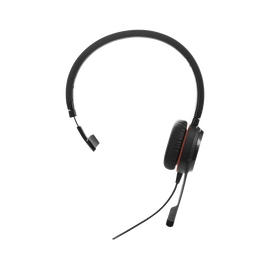 Jabra Evolve 30 Mono con conexión USB / 3.5mm, micrófono con cancelación de ruido y controlador en el cable con botones e indicadores LED (5393-829-309)