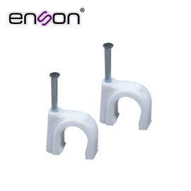GRAPA CIRCULAR DE NYLON DE 9MM DE DIAMETRO ENSON ENS-G910 CON CLAVO DE 22MM