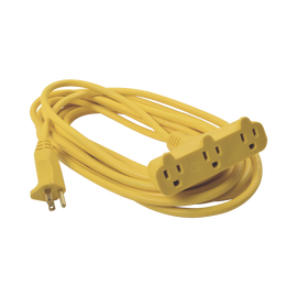 Extension electrica 3 tomas abanico 127vca l-t-n 8m 13A max