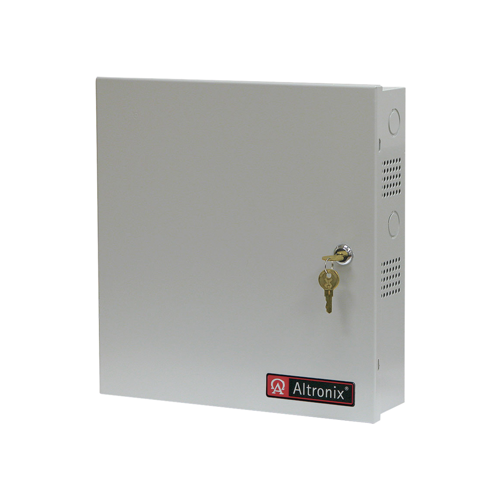 Fuente de poder 12 ó 24 Vcc @ 6 A / 16 salidas de CD / Ideal para aplicaciones de Video Vigilancia / Con capacidad de baterías de respaldo / Requieren batería