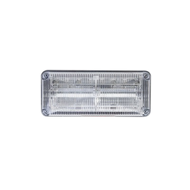 Luces perimetrales de emergencia QuadraFlare® lente color claro, LED color rojo