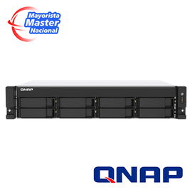 NAS QNAP TS-873AU-RP-4G-US / PROCESADOR AMD RYZEN V1500B / MEMORIA RAM 4GB / 8 BAHIAS FRONTALES SATA 3.5 PULGADAS y 2.5 PULGADAS / 2 PUERTOS RJ45 2.5GbE / FUENTE REDUNDANTE / MONTAJE EN RACK 2UR / APLICACIONES PYMES PARA COMPARTIR Y RESPALDAR DATOS E