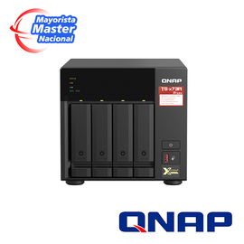 NAS QNAP TS-473A-8G-US PROCESADOR AMD RYZEN V1500B / MEMORIA RAM 8GB / 4 BAHIAS FRONTALES SATA 3.5 PULGADAS y 2.5 PULGADAS / 2 PUERTOS RJ45 2.5GbE / MONTAJE EN ESCRITORIO / APLICACIONES  PYME PARA COMPARTIR Y RESPALDAR DATOS EN LA NUBE