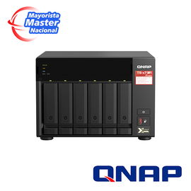 NAS QNAP TS-673A-8G-US PROCESADOR AMD RYZEN V1500B / MEMORIA RAM 8GB / 6 BAHIAS FRONTALES SATA 3.5 PULGADAS y 2.5 PULGADAS / 2 PUERTOS RJ45 2.5GbE / MONTAJE EN ESCRITORIO / APLICACIONES  PYME PARA COMPARTIR Y RESPALDAR DATOS EN LA NUBE