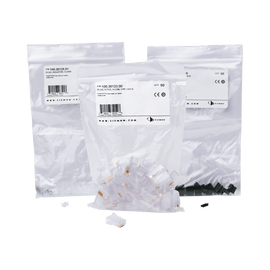 Plug RJ45 Cat6, Para Cable UTP  Calibre 23 a 26 AWG, Chapado en Oro de 50 micras, Bolsa con 50 piezas