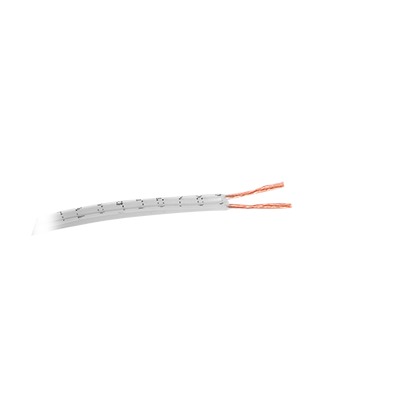 Bobina de 305 metros de cable POT, 2 X 18 AWG; Uso INTEMPERIE tipo CL2, con forro blanco para aplicaciones en : Alarmas/Control de Acceso/ Interfonos y TV porteros/Audio/Voceo.