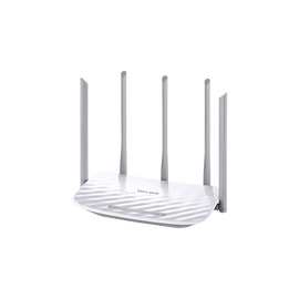 Router Inalámbrico doble banda AC, 2.4 GHz y 5 GHz Hasta 1350 Mbps, 5 antenas externas omnidireccional, 4 Puertos LAN 10/100 Mbps, 1 Puerto WAN 10/100 Mbps
