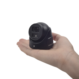 Ultra Mini Turret TURBO 2 Megapixeles (1080p) / Gran Angular / Lente 2.8 mm / 20 mts IR EXIR / Exterior IP67 / 4 Tecnologías (TVI / AHD / CVBS) / dWDR