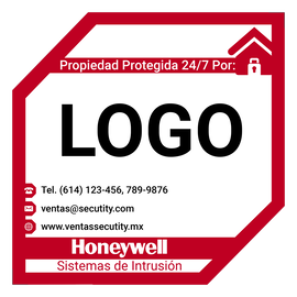 Calcomanías Propiedad Protegida Alarmas (Paquete con 15)