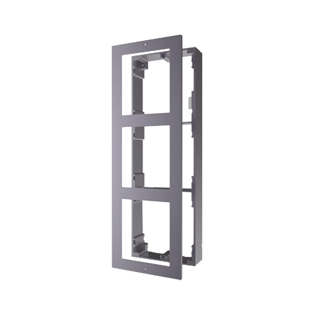 Base de 3 Espacios para Videoportero IP Hikvision / Instalación en SUPERFICIE
