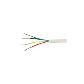 Bobina de 305 metros de alambre , 22 AWG ; 4 Conductores, tipo CM-CL2 Uso INTEMPERIE, de color blanco, para aplicaciones de Alarmas de intrusión / Sistemas de automatización