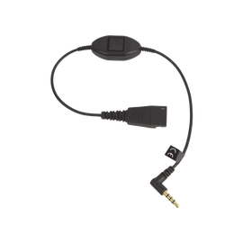Jabra Cord QD a conector de 3.5 mm con Push-to-Talk para teléfonos celulares smartphones (8800-00-103)