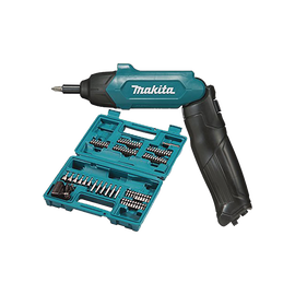 Atornillador Reversible (Broquero 1/4) de 220 RPM con Cargador USB (Incluye 81 Puntas).