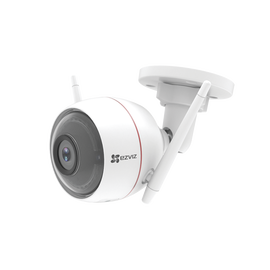 Bala IP 2 Megapixel / Inalámbrica  / Lente 2.8 mm / 30 mts IR / Grabación en la Nube / Audio de Dos Vías / Sirena / Luz Blanca / Ranura para Memoria / Exterior.
