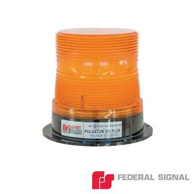 Estrobo PULSATOR(R); 551 PLUS Faro de Flash Sencillo con Montaje Permanente, Color Ámbar, 8 J, 12-48 Vcd Estrobo PULSATOR(R); 551 PLUS Faro de Flash Sencillo con Montaje Permanente, Color Ámbar, 8 J, 12-48 Vcd