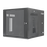 Gabinete PanZone de Montaje en Pared, de 19in, Puerta con Ventana de Seguridad, 12 UR, 762mm de Profundidad, Color Negro