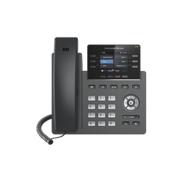 Teléfono IP Grado Operador, 3 líneas SIP con 6 cuentas, puertos Gigabit,PoE,  pantalla a color 2.4