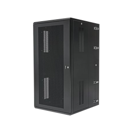 Gabinete PanZone de Montaje en Pared, de 19in, Puerta Ventilada, 26 UR, 635mm de Profundidad, Color Negro