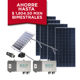Kit Solar para Interconexión de 1.1 kW de Potencia, 220 Vca con Micro Inversores y Paneles Policristalinos.