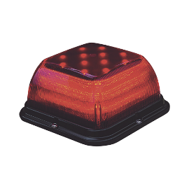 Baliza SB 48 LED, lente rojo, LED rojo, 12-24VDC