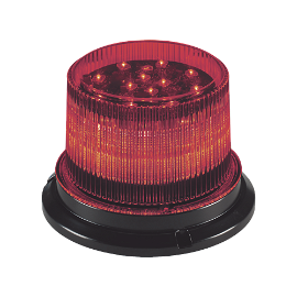 Baliza LED, 12 / 24VDC, lente transparente, montaje permanente (LED ámbar, azul o rojo)