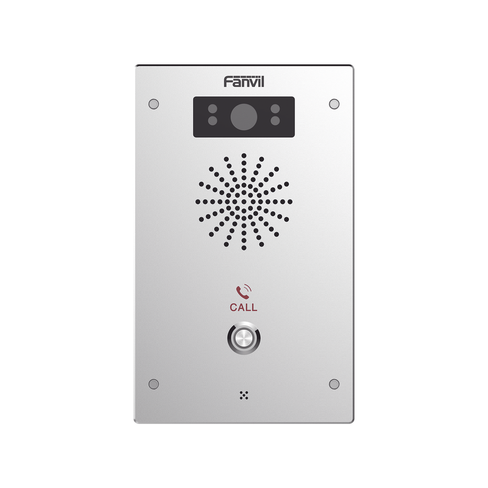 Video Intercomunicador IP, 2 líneas SIP, 2 relevadores con botón para llamada, Onvif, anti-vandálico, PoE, IP65 e IK10, PoE