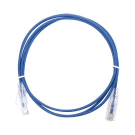 Cable de Parcheo Slim UTP Cat6 - 1.5 m Azul Diámetro Reducido (28 AWG)