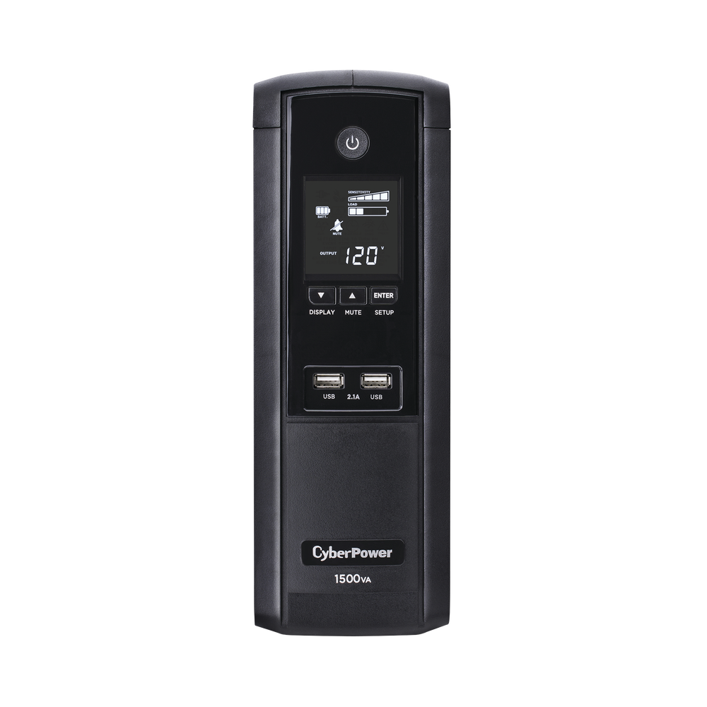 UPS de 1500 VA/900 W, Topología Línea Interactiva, Entrada 120 Vca NEMA 5-15P, Tipo Torre, Con 12 Tomas NEMA 5-15R, 5 años de garantía