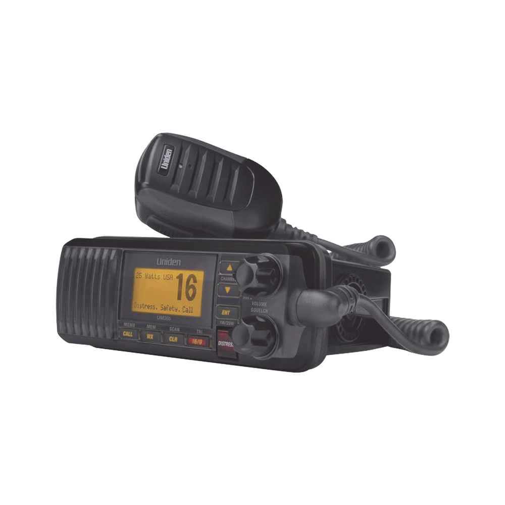 Radio Móvil Marino VHF, 25 W, Color Negro