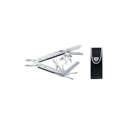 SwissTool - Multiherramienta tipo Navaja de Acero Inoxidable con Pinza y Funda de Nylon SwissTool - Multiherramienta tipo Navaja de Acero Inoxidable con Pinza y Funda de Nylon