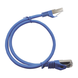Patch Cord Cat6A 10G blindado 1.0M ( 3.28 ft ) AZUL