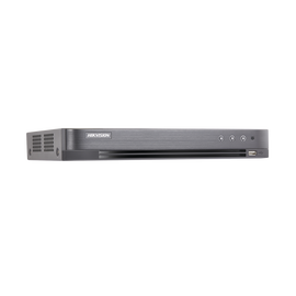 DVR 4K (8 Megapixel) / 8 Canales TURBOHD + 8 Canales IP / 2 Bahías de Disco Duro / Audio por Coaxitron / 8 Entradas de Alarma