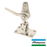 Montaje rotativo de acero inoxidable, 4 posiciones, rosca estándar 1