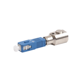 Adaptador de Fibra Óptica desnuda para realizar mediciones y pruebas en hilos de fibra sin conector