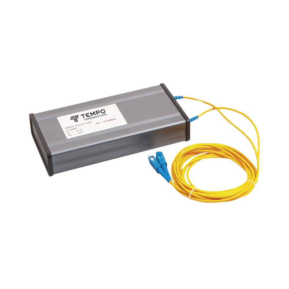 Bobina de Lanzamiento de Fibra Óptica G.652D, 500 metros, conectores SC/APC, monomodo, para OTDR