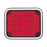 Luz perimetral LED roja 7x9 con bisel