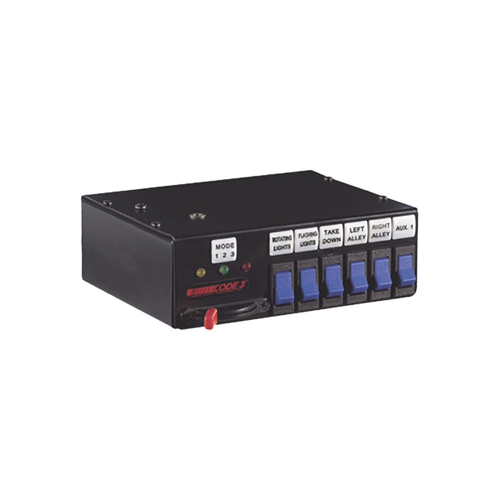 Interruptor deslizante Rocker Max Pak de 3 niveles y 6 interruptores con leyendas