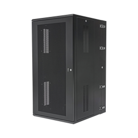 Gabinete PanZone de Montaje en Pared, de 19in, Puerta Ventilada, 26 UR, 762mm de Profundidad, Color Negro