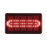 Luz perimetral LED PriZm ™ II de 4x6 con bisel, lente transparente y color REF8, rojo