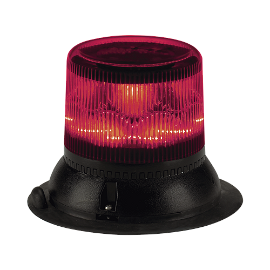 Baliza de LED rojo doble nivel, compacta, discreta, lente color rojo de montaje magnético