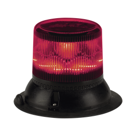 Baliza de LED rojo doble nivel, compacta, discreta, lente color rojo de montaje magnético