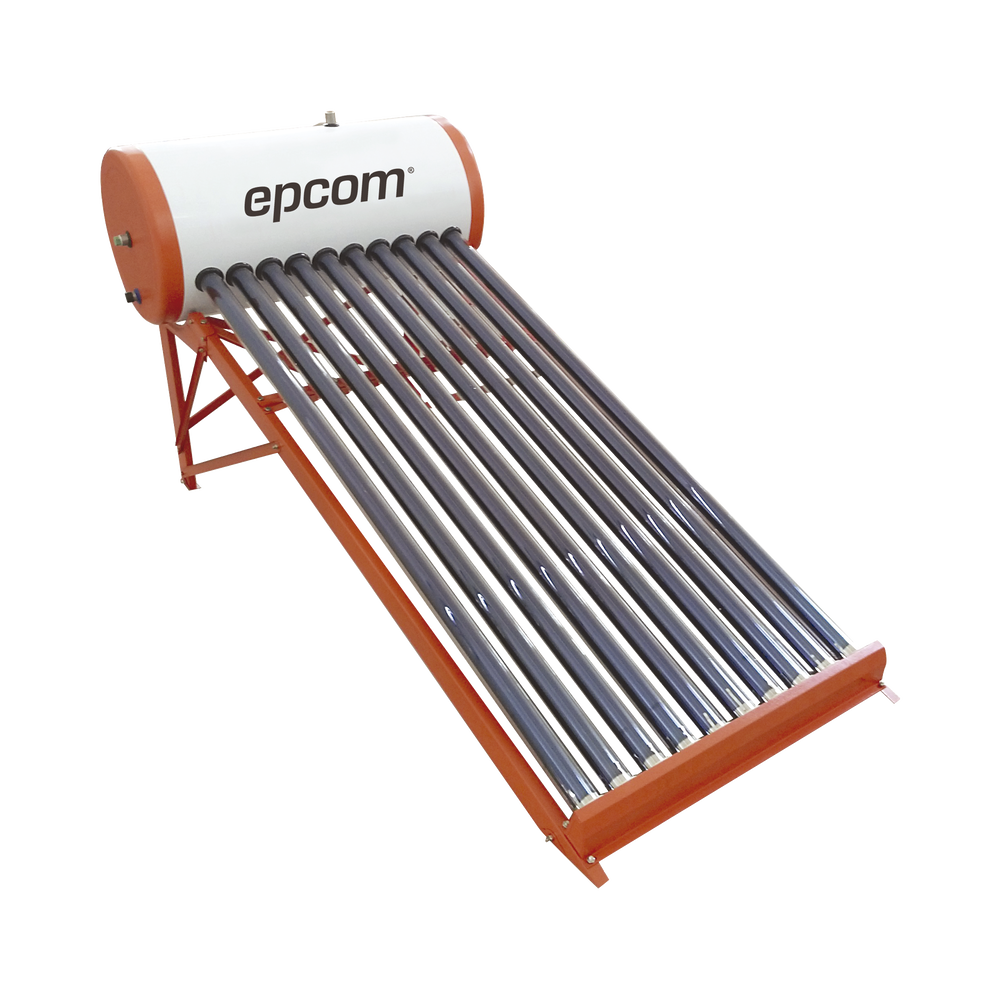 Bóiler Solar de Baja Presión con 9 Tubos de Vacío de 90 L, Resistentes a Granizo de Hasta 25 mm/ l , Incluye Anodo de Magnesio