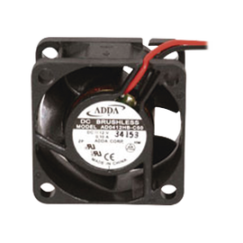 Ventilador Axial, sin Escobillas de 40 X 40 X 20 mm, Rodamiento de Baleros, Cables de 30 cm, 12 Vcd, 100 mA, 8.8 CFM.