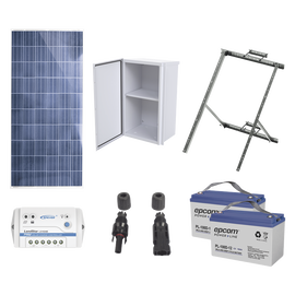 Kit de energía solar de 12 Vcd para alimentar radar de velocidad X-RADAR1