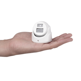 Ultra Mini Turret TURBO 2 Megapixel (1080p) / Gran Angular / Lente 2.8 mm / 20 mts IR EXIR / Exterior IP67 / 4 Tecnologías (TVI / AHD / CVBS) / dWDR